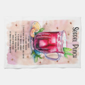 Schattige Sorrel Punch Kerst Drink Recept Theedoek (Horizontaal)