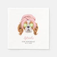 Schattige Spa Dog Meisjes Verjaardagsfeest
