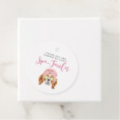 Schattige Spa thema verjaardagsfeestje Bedankjes Labels (In situ)