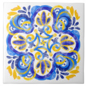 schattige Spaanse ontwerpliefhebbers Tegeltje (Voorkant)