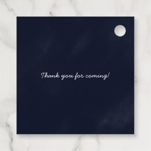 Schattige Space Galaxy Baby shower Bedankjes Labels (Achterkant)