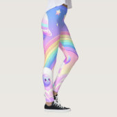 Schattige Space Rainbow Design – Kawaii Planets Leggings (Rechts)