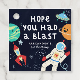 Schattige Space Theme Verjaardagsfeestje Galaxy Bedankjes Labels