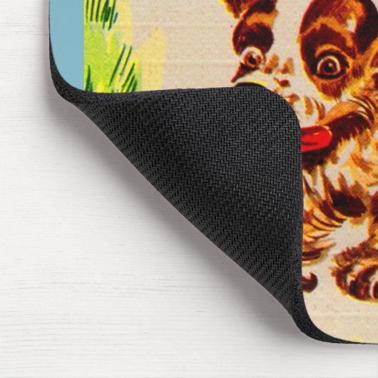 schattige spanielpupil op de vlucht muismat (Hoek)