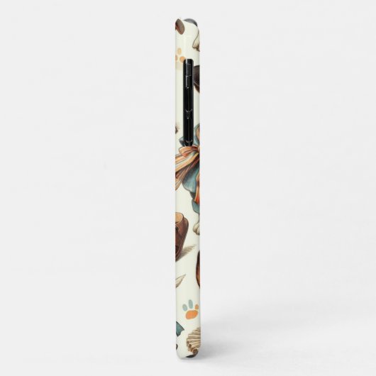 Schattige Speelgoed Fox Terrier Naadloos Case-Mate iPhone Case (Achterkant/links)