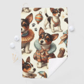 Schattige Speelgoed Fox Terrier Naadloos Golfhanddoek (Insitu)