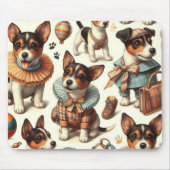 Schattige Speelgoed Fox Terrier Naadloos Muismat (Voorkant)