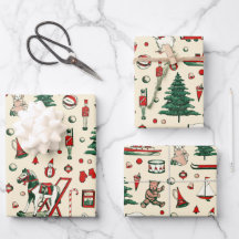 Schattige speelgoed kerstboom paard