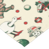 Schattige speelgoed kerstboom paard tafelkleed (Gekanteld)