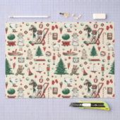 Schattige  speelgoed kerstboom paard tissuepapier (Craft)