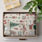 Schattige  speelgoed kerstboom paard tissuepapier (Geschenk)