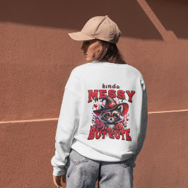 Schattige & speels Raccoon leuk Sweatshirt