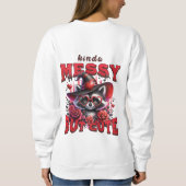 Schattige & speels Raccoon leuk Sweatshirt (Achterkant)