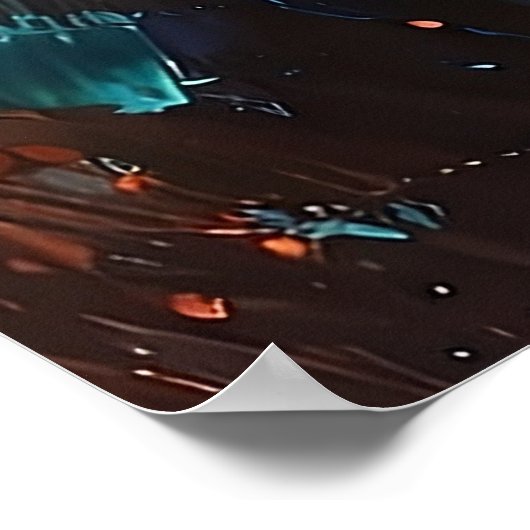 Schattige Speelse Boxer Puppy Poster (Hoek)