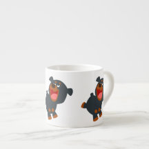 Schattige speelse cartoon baby Rottweiler