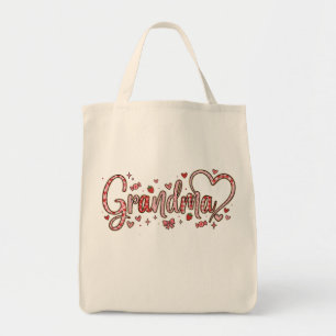 Schattige, speelse en warme oma boodschappentas tote bag