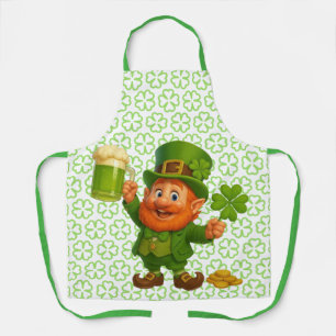 Schattige/speelse kabouter St. Patrick's Day Schort