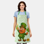 Schattige/speelse kabouter St. Patrick's Day Schort (Gedragen)