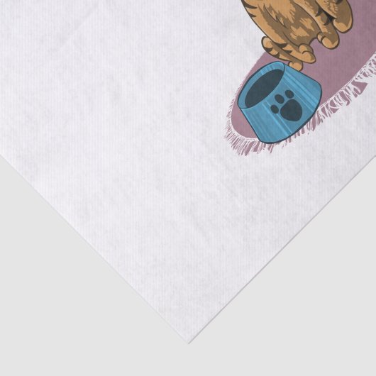 Schattige speelse, schattige kitten met kattenogen tissuepapier (Detail)