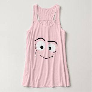 schattige, speelse, vriendelijke witte ogen met zw tanktop