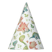 Schattige spelen dinosaurussen kinderen verjaardag feesthoedjes (Links)