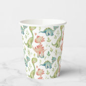 Schattige spelen dinosaurussen kinderen verjaardag papieren bekers (Links)