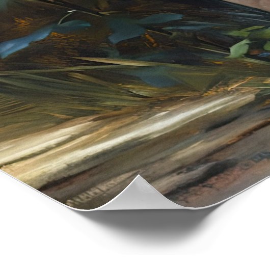 Schattige Sphynx Cat Art Print Poster (Hoek)