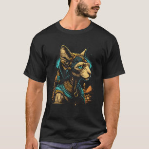 Schattige Sphynx Kat Egyptische Farao Sphynx Kat T-shirt