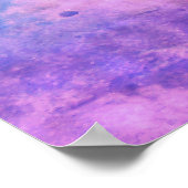 Schattige Spider Inspirerend Quote Monogram op roz Poster (Hoek)