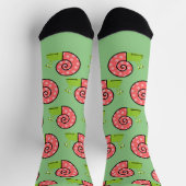 Schattige spijkerpatroon, aangepaste premium crew  sokken (Top)