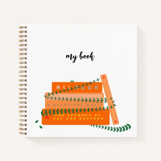 Schattige spiraalvormig Notitieboek | Mijn boek (Voorkant)