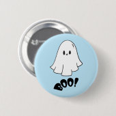 Schattige spook blauw halloween spooky one ronde button 5,7 cm (Voorkant /achterkant)