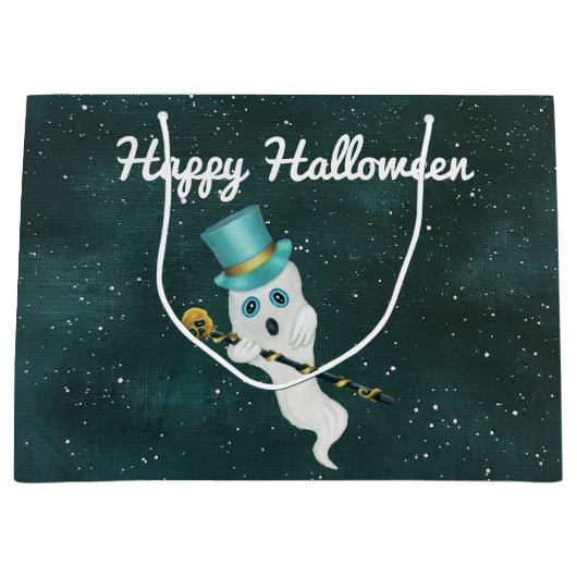 Schattige Spook Fancy Pet en Schedel Cane Floating Groot Cadeauzakje (Voorkant)