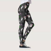 Schattige spook Franse Bulldog vleermuis pompoen H Leggings (Rechts)