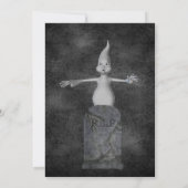 Schattige spook grafsteen Halloween Kaart (Achterkant)