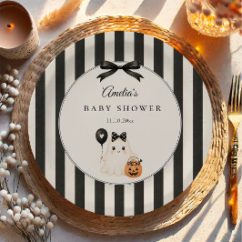 Schattige spook Halloween baby shower Papieren Bordje
