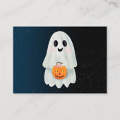 Schattige spook Halloween luier loterij baby showe Informatiekaartje (Achterkant)