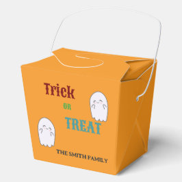 Schattige spook truc of traktatie Halloween Bedankdoosjes