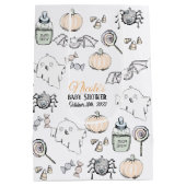 Schattige spook, vleermuis & spin halloween Baby s Medium Cadeauzakje (Achterkant)