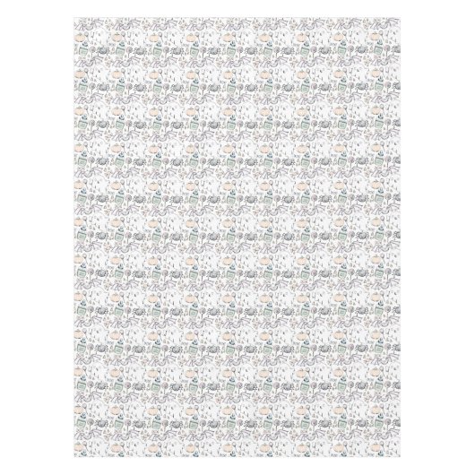 Schattige spook, vleermuis & spin halloween Baby s Tafelkleed (Voorkant)