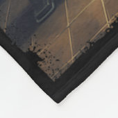 Schattige spook wachten zittend op stoel hallow Fleece Deken (Hoek)