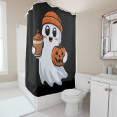 Schattige spookachtig douchegordijn (In situ)