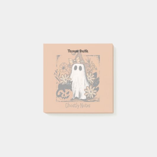 Schattige spookachtig Halloween plezier Post-it® Notes (Voorkant)
