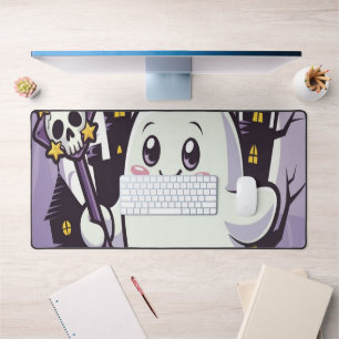 Schattige spookachtig Poster met een speelse twist Bureaumat