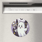 Schattige spookachtig Poster met een speelse twist Magneet (Insitu (Vaatwasser))