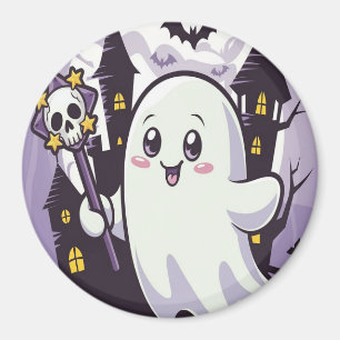 Schattige spookachtig Poster met een speelse twist Magneet
