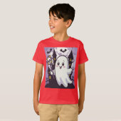Schattige spookachtig Poster met een speelse twist T-shirt (Voorkant volledig)