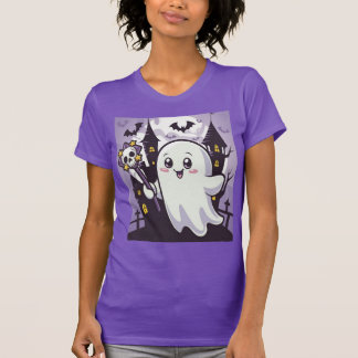Schattige spookachtig Poster met een speelse twist T-shirt