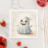 Schattige Spookachtige Vriend Halloween Design Servet (Insitu)