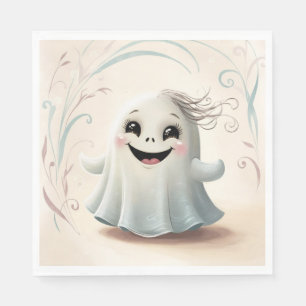 Schattige Spookachtige Vriend Halloween Design Servet